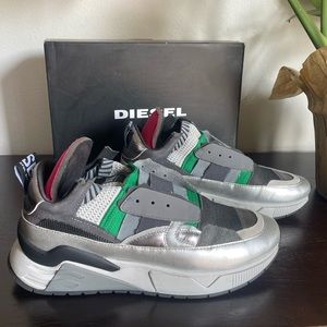 Diesel S Brentha Men Dec Sneakers, Size 44 (US 11), Iron Gate